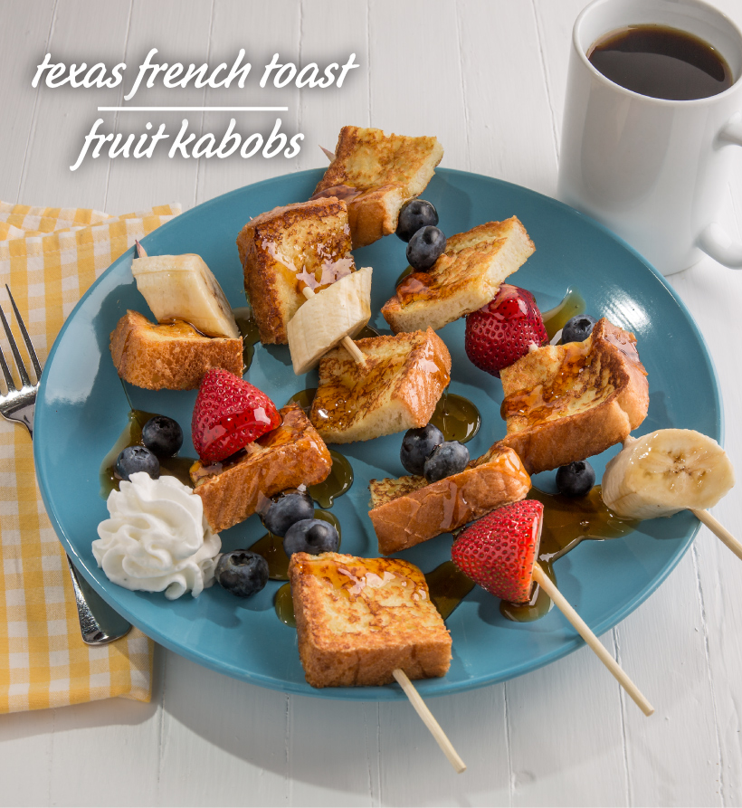 Texas French Toast Fruit Kabobs