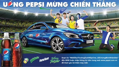 UỐNG PEPSI TRÚNG XE MERCEDES