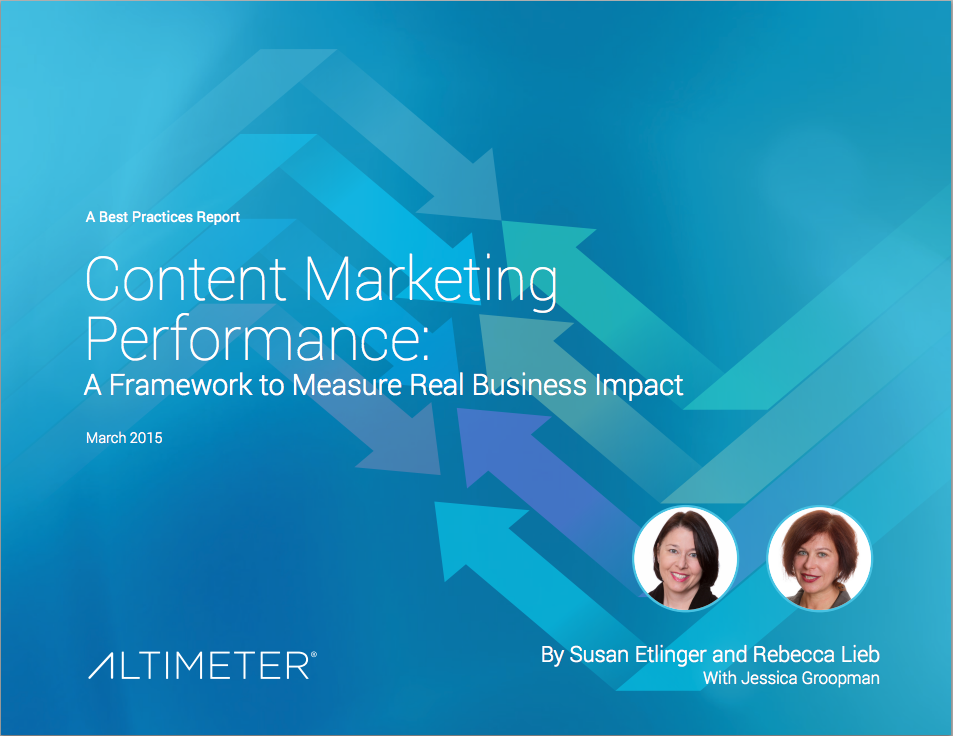 Altimeter Content Marketing Report